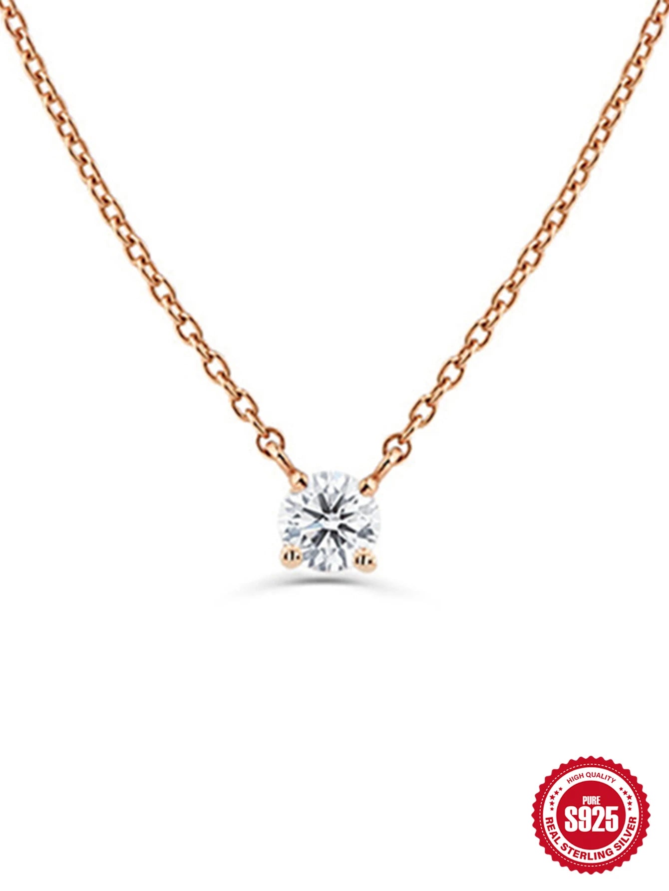 CANNER New 925 Sterling Silver Mini Zircon Pendant Necklaces Chain For Women Necklace Chains Fine Jewelry Gift Collares подвеска